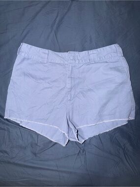 Dickies Women's Light Lavender High Waist Frayed Hem Shorts